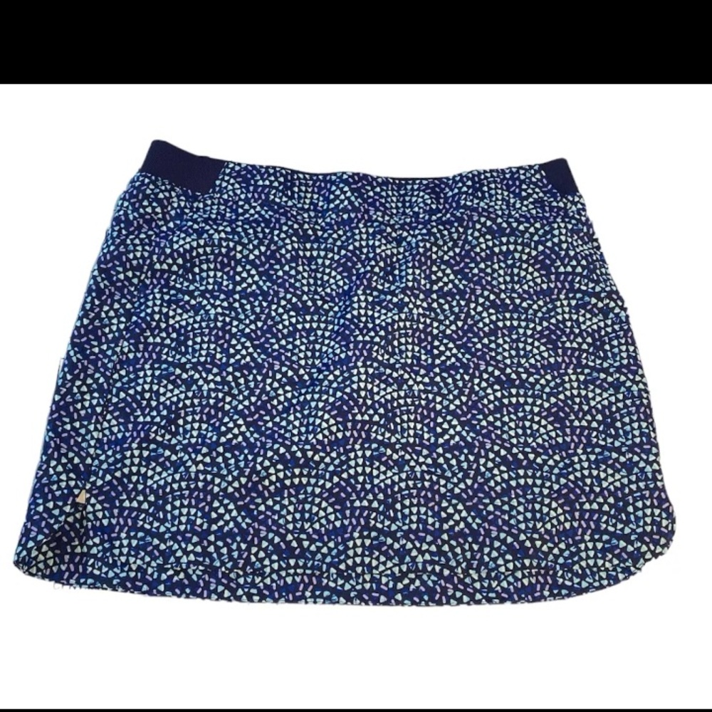 Cypress Club XL Blue Depths Stretch Knit Slimming Pockets Athletic Golf Skort